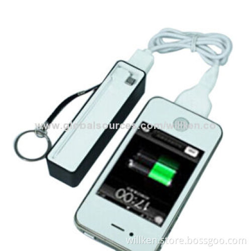 2,600mAh Portable Power Station for iPhone, Integrated Micro Line, Perfume Smell